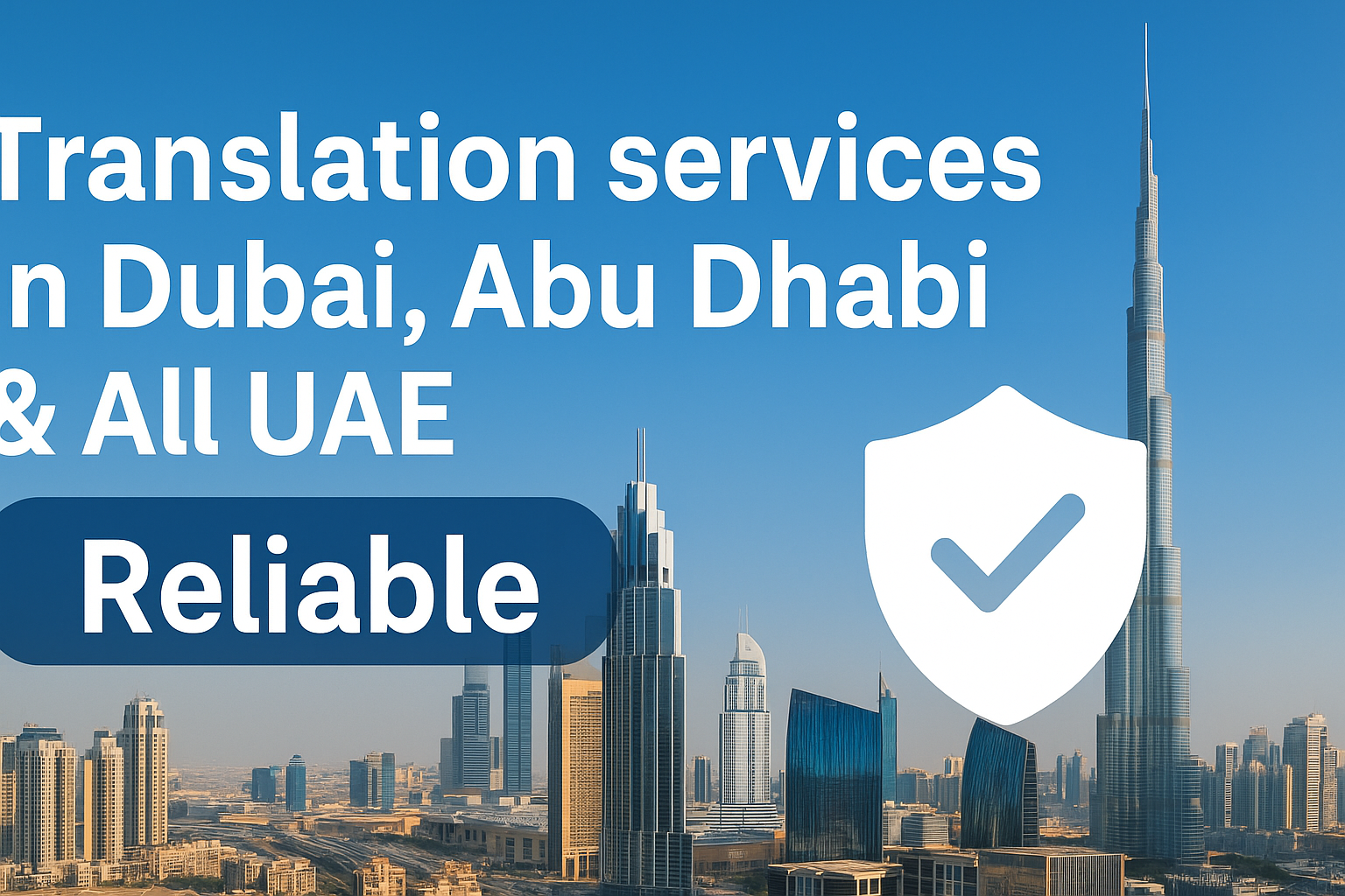 Translation services in Dubai, Abu Dhabi & All UAE Reliable