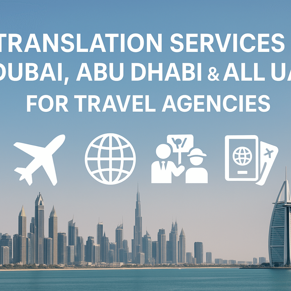 Translation services in Dubai, Abu Dhabi & All UAE for Travel Agencies