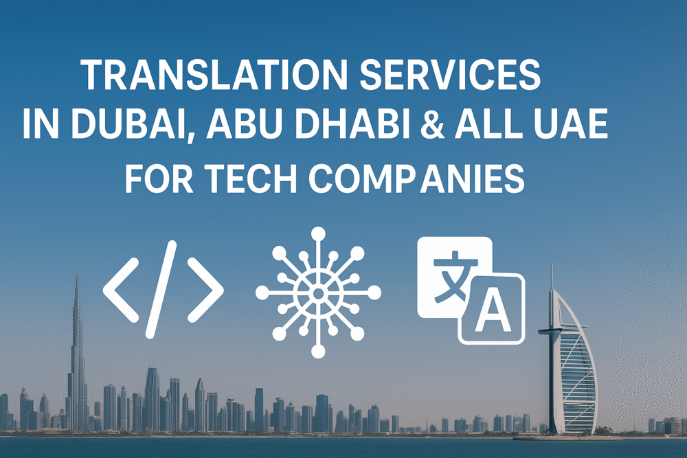 Translation services in Dubai, Abu Dhabi & All UAE for Tech Companies