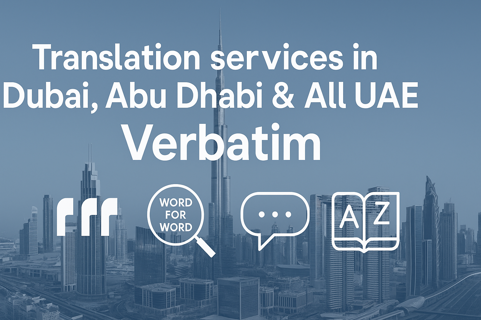 Translation services in Dubai, Abu Dhabi & All UAE Verbatim