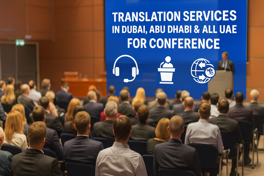 Translation services in Dubai, Abu Dhabi & All UAE for Conference