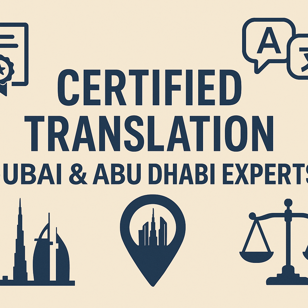 Certified Translation – Dubai & Abu Dhabi Experts