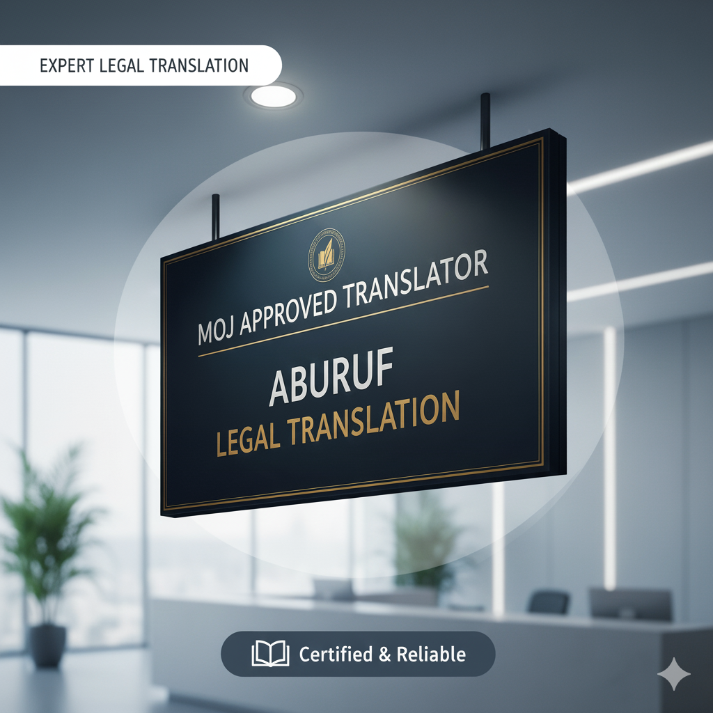 MOJ Approved Translation