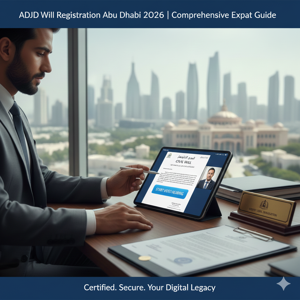 ADJD Will Registration Hearing Process Online Abu Dhabi