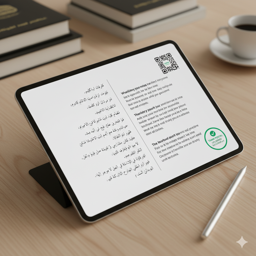 Aburuf Legal Translation office near Abu Dhabi Courts on Hamdan Street.